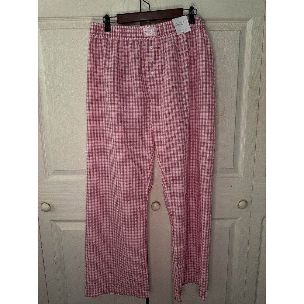 Cotton On Body Wellness Club Lounge Pajama Pants Size XL  Pink Gingham